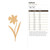Daffodil Wood Cutout for Crafts, Unfinished Baltic Birch Craft Shape