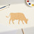 Dairy Cow Wood Cutout for Crafts, Unfinished Baltic Birch Craft Shape