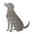Dog Lab Steel Cutout Shape, Raw Metal Wall Art and Craft Supply