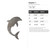 Dolphin 1 Steel Cutout Shape, Raw Metal Wall Art and Craft Supply