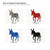 Donkey 1 Steel Cutout Shape, Raw Metal Wall Art and Craft Supply