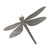 Dragonfly Steel Cutout Shape, Raw Metal Wall Art and Craft Supply