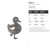 Duck 5 Steel Cutout Shape, Raw Metal Wall Art and Craft Supply