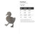 Duckling 2 Steel Cutout Shape, Raw Metal Wall Art and Craft Supply
