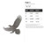 Eagle 2 Steel Cutout Shape, Raw Metal Wall Art and Craft Supply