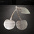 Cherry 2 Steel Cutout Shape, Raw Metal Wall Art and Craft Supply