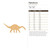 Diplodocus Wood Cutout for Crafts, Unfinished Baltic Birch Craft Shape