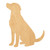 Dog Lab Wood Cutout for Crafts, Unfinished Baltic Birch Craft Shape