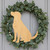 Dog Lab Wood Cutout for Crafts, Unfinished Baltic Birch Craft Shape