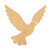 Dove 1 Wood Cutout for Crafts, Unfinished Baltic Birch Craft Shape
