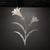 Easter Lily Steel Cutout Shape, Raw Metal Wall Art and Craft Supply