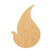 Droplet Wood Cutout for Crafts, Unfinished Baltic Birch Craft Shape