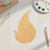 Droplet Wood Cutout for Crafts, Unfinished Baltic Birch Craft Shape