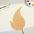 Droplet Wood Cutout for Crafts, Unfinished Baltic Birch Craft Shape
