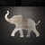 Elephant 1 Steel Cutout Shape, Raw Metal Wall Art and Craft Supply
