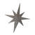 Elongated Star Steel Cutout Shape, Raw Metal Wall Art and Craft Supply