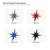 Elongated Star Steel Cutout Shape, Raw Metal Wall Art and Craft Supply