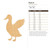 Duck 9 Wood Cutout for Crafts, Unfinished Baltic Birch Craft Shape
