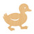Duckling 1 Wood Cutout for Crafts, Unfinished Baltic Birch Craft Shape