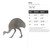 Emu Steel Cutout Shape, Raw Metal Wall Art and Craft Supply
