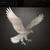 Falcon Steel Cutout Shape, Raw Metal Wall Art and Craft Supply