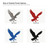 Falcon Steel Cutout Shape, Raw Metal Wall Art and Craft Supply