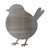 Fat Bird Steel Cutout Shape, Raw Metal Wall Art and Craft Supply