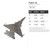 Fighter Jet Steel Cutout Shape, Raw Metal Wall Art and Craft Supply