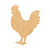 Chicken 2 Wood Cutout for Crafts, Unfinished Baltic Birch Craft Shape