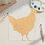 Chicken 3 Wood Cutout for Crafts, Unfinished Baltic Birch Craft Shape