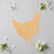 Chicken 3 Wood Cutout for Crafts, Unfinished Baltic Birch Craft Shape
