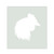 Chicken Head 2 Reusable Mylar Stencil, 10 mil Plastic Paint Stencil for Crafts and Decor