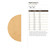 Half Circle 2 Wood Cutout for Crafts, Unfinished Baltic Birch Craft Shape