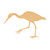 Egret Wood Cutout for Crafts, Unfinished Baltic Birch Craft Shape