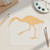 Egret Wood Cutout for Crafts, Unfinished Baltic Birch Craft Shape