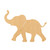 Elephant 1 Wood Cutout for Crafts, Unfinished Baltic Birch Craft Shape