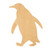 Emperor Penguin Wood Cutout for Crafts, Unfinished Baltic Birch Craft Shape