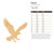 Falcon Wood Cutout for Crafts, Unfinished Baltic Birch Craft Shape