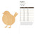 Fat Bird Wood Cutout for Crafts, Unfinished Baltic Birch Craft Shape