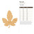 Fig Leaf Wood Cutout for Crafts, Unfinished Baltic Birch Craft Shape