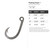 Fishing Hook 1 Steel Cutout Shape, Raw Metal Wall Art and Craft Supply