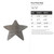 Five Point Star Steel Cutout Shape, Raw Metal Wall Art and Craft Supply
