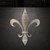Fleur De Lis 2 Steel Cutout Shape, Raw Metal Wall Art and Craft Supply