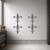 Fleur De Lis 2 Steel Cutout Shape, Raw Metal Wall Art and Craft Supply