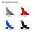 Flying Crow Steel Cutout Shape, Raw Metal Wall Art and Craft Supply