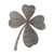 Four Leaf Clover 1 Steel Cutout Shape, Raw Metal Wall Art and Craft Supply