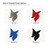 Fox Head 1 Steel Cutout Shape, Raw Metal Wall Art and Craft Supply