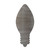 Christmas Light Bulb Steel Cutout Shape, Raw Metal Wall Art and Craft Supply