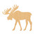 Moose 4 Wood Cutout for Crafts, Unfinished Baltic Birch Craft Shape