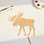 Moose 4 Wood Cutout for Crafts, Unfinished Baltic Birch Craft Shape